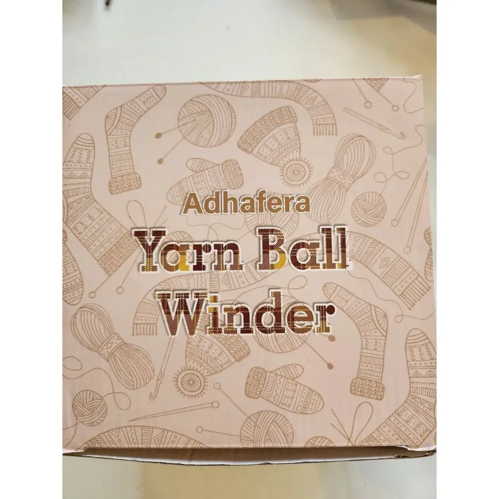Adhefera Yarn Ball Winder – Easy Yarn Cake Maker for Knitting & Crochet B5